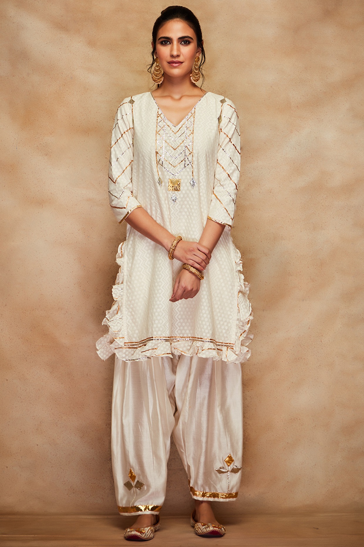 White cotton salwar – Styched Fashion